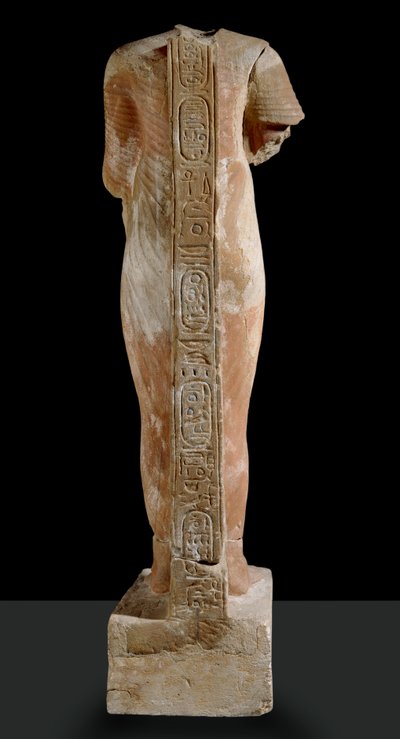 Estatua de Akhenatón, vista trasera de Egyptian 18th Dynasty